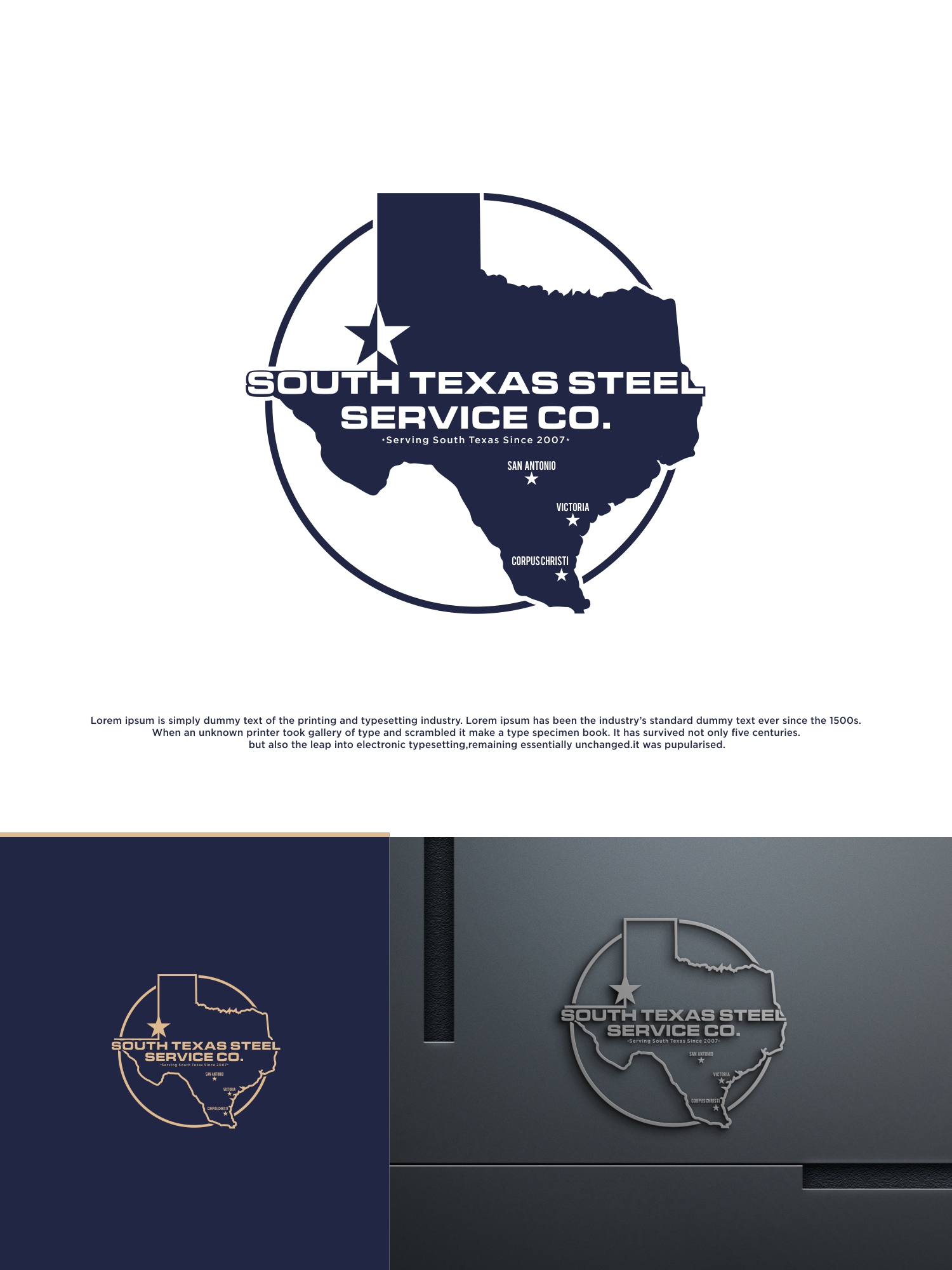 Masculine, Conservative, Steel Fabrication Logo Design for "STSSC" (and