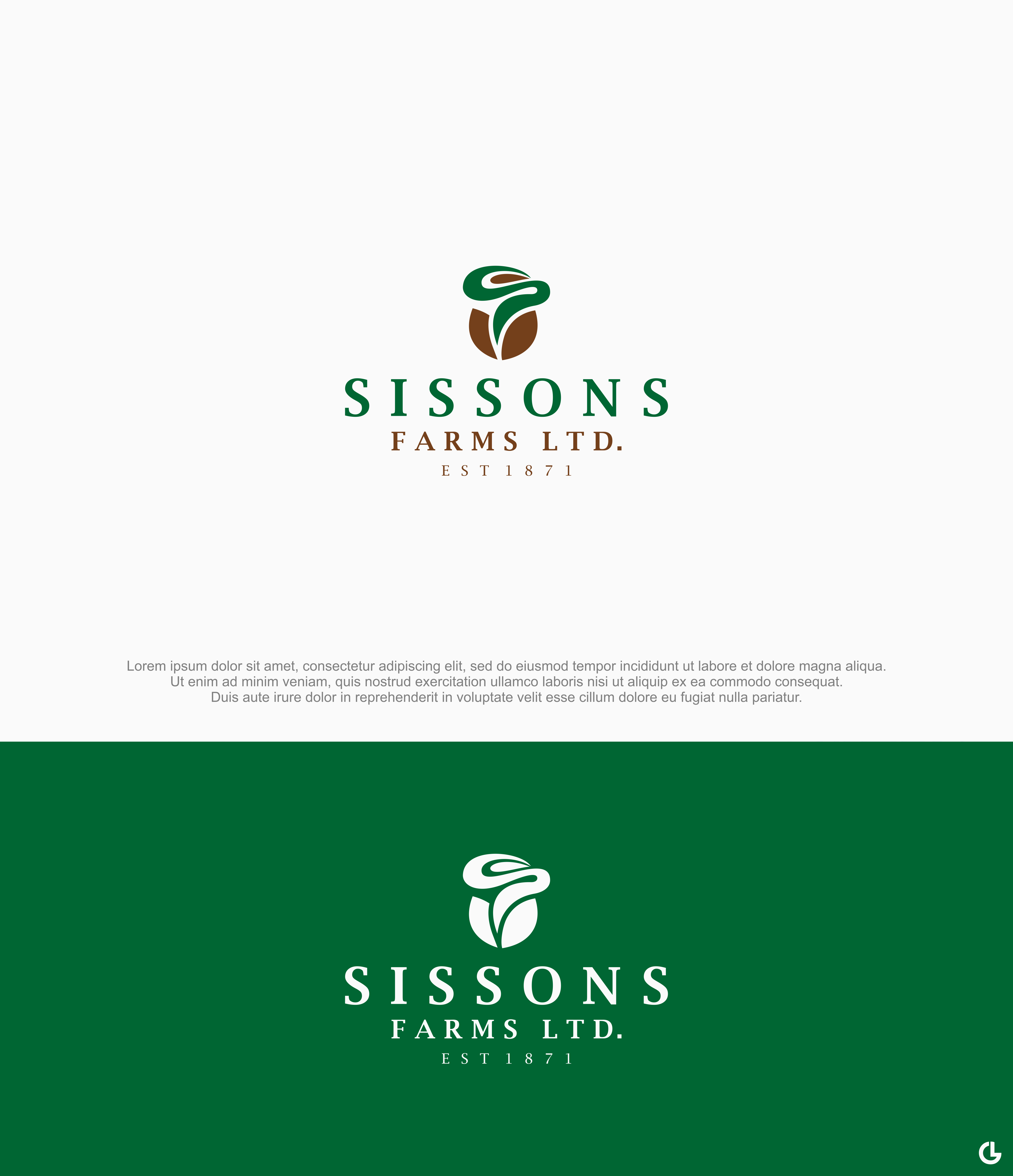 Diseño de Logo por R!CKY para Sissons Farms Ltd | Diseño #25821662