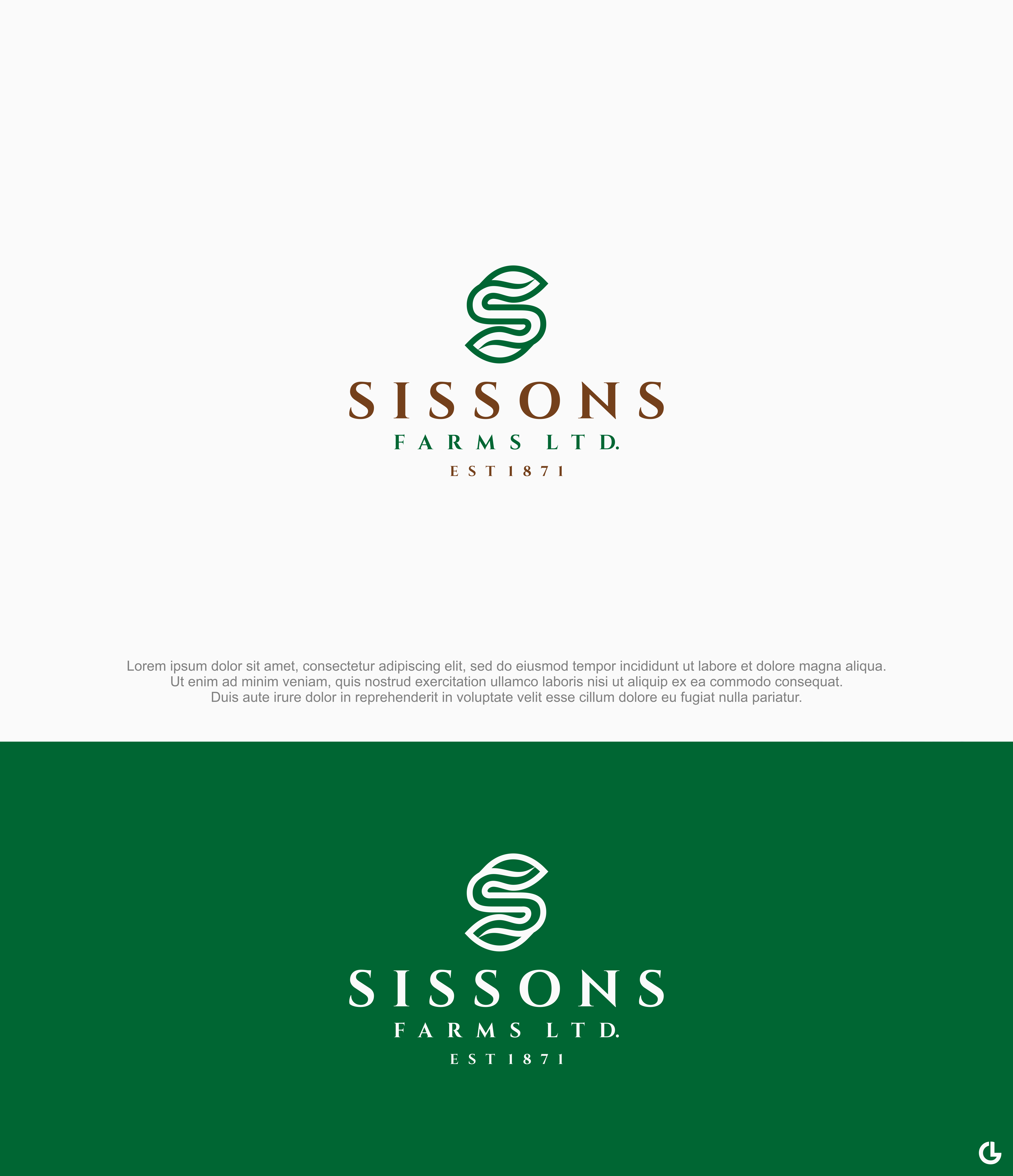 Logo Design by R!CKY for Sissons Farms Ltd | Design #25821663