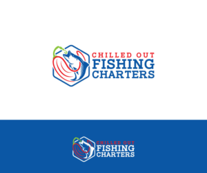 Chilled Out Fishing Charters - but this could be small lettering that lets the graphics speak for themselves | Logo Design by Ochieng