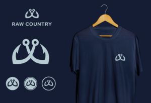 Raw Country or RC | Logo Design by FogelDesign