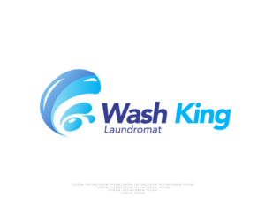 Wash King Laundromat | Logo Design by Ng V Duc