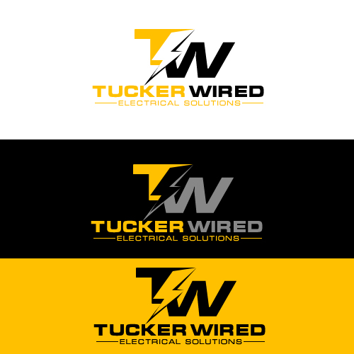 Logo Design by Borun for TUCKER WIRED ELECTRICAL SOLUTIONS  | Design #25793836