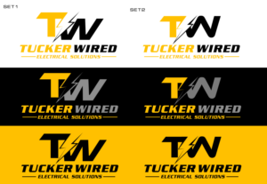 Logo Design by Borun for TUCKER WIRED ELECTRICAL SOLUTIONS  | Design: #25794393