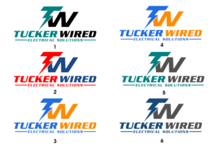 Logo Design by Borun for TUCKER WIRED ELECTRICAL SOLUTIONS  | Design: #25798946