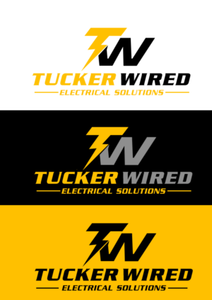 Logo Design by Borun for TUCKER WIRED ELECTRICAL SOLUTIONS  | Design: #25799371