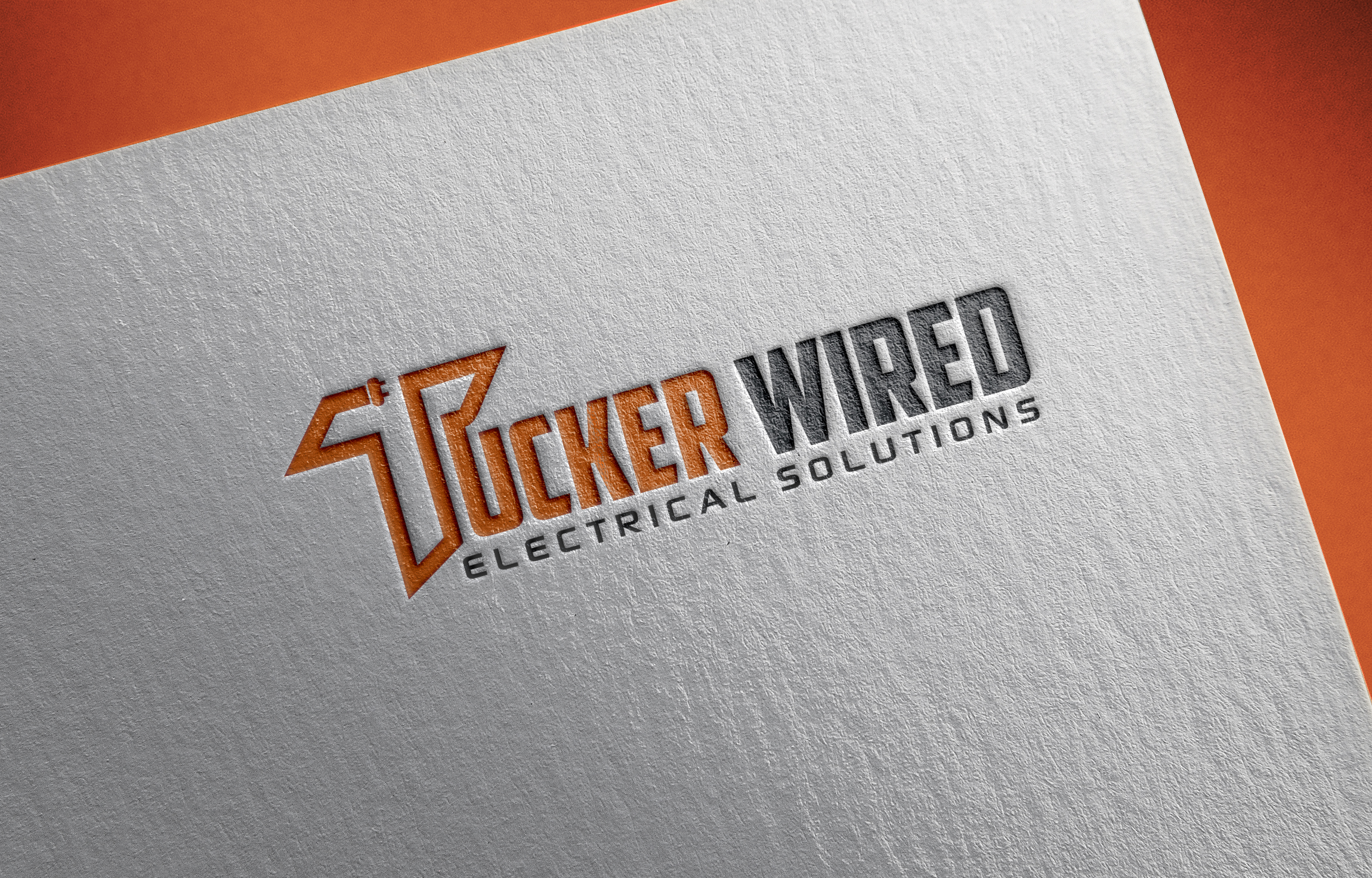 Logo Design by Hardcore Design for TUCKER WIRED ELECTRICAL SOLUTIONS  | Design #25790995