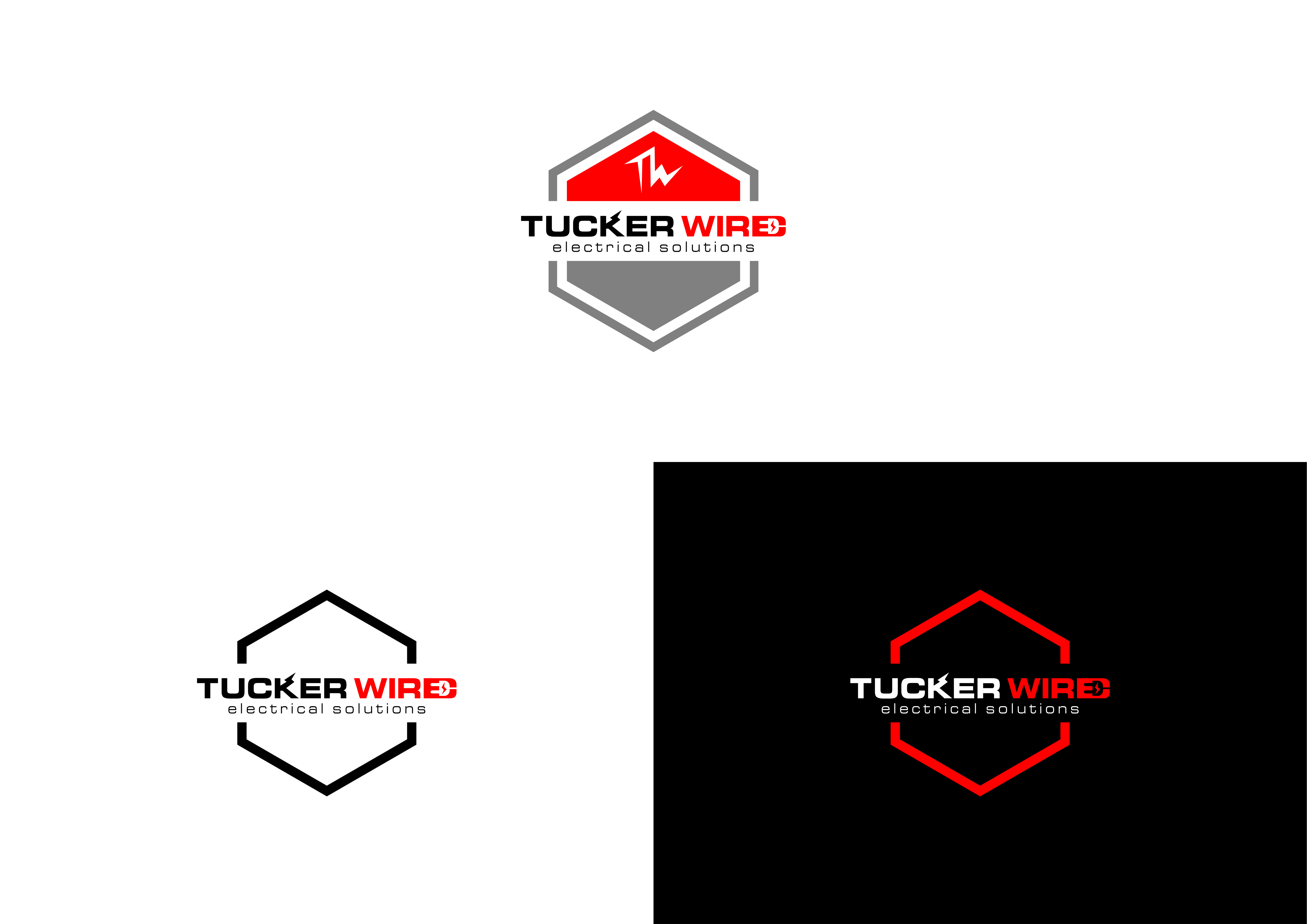 Logo Design by graphics1 for TUCKER WIRED ELECTRICAL SOLUTIONS  | Design #25793754