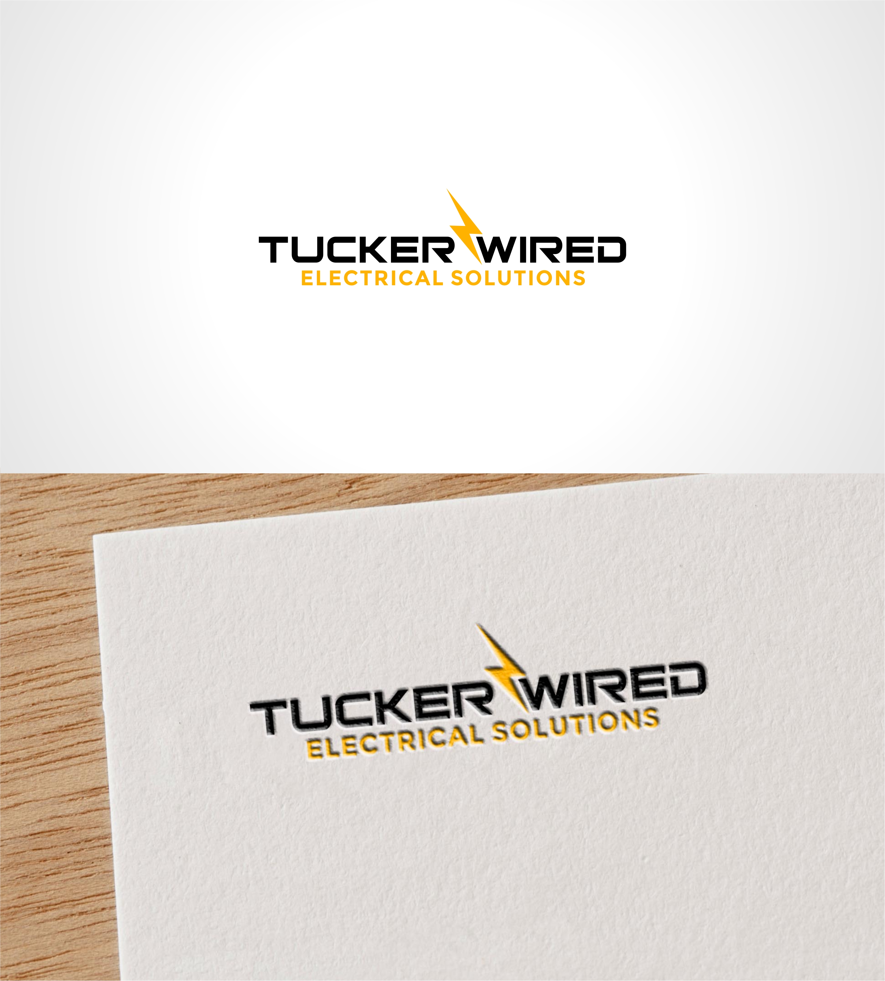 Logo Design by Joenet Jayawarna for TUCKER WIRED ELECTRICAL SOLUTIONS  | Design #25793353
