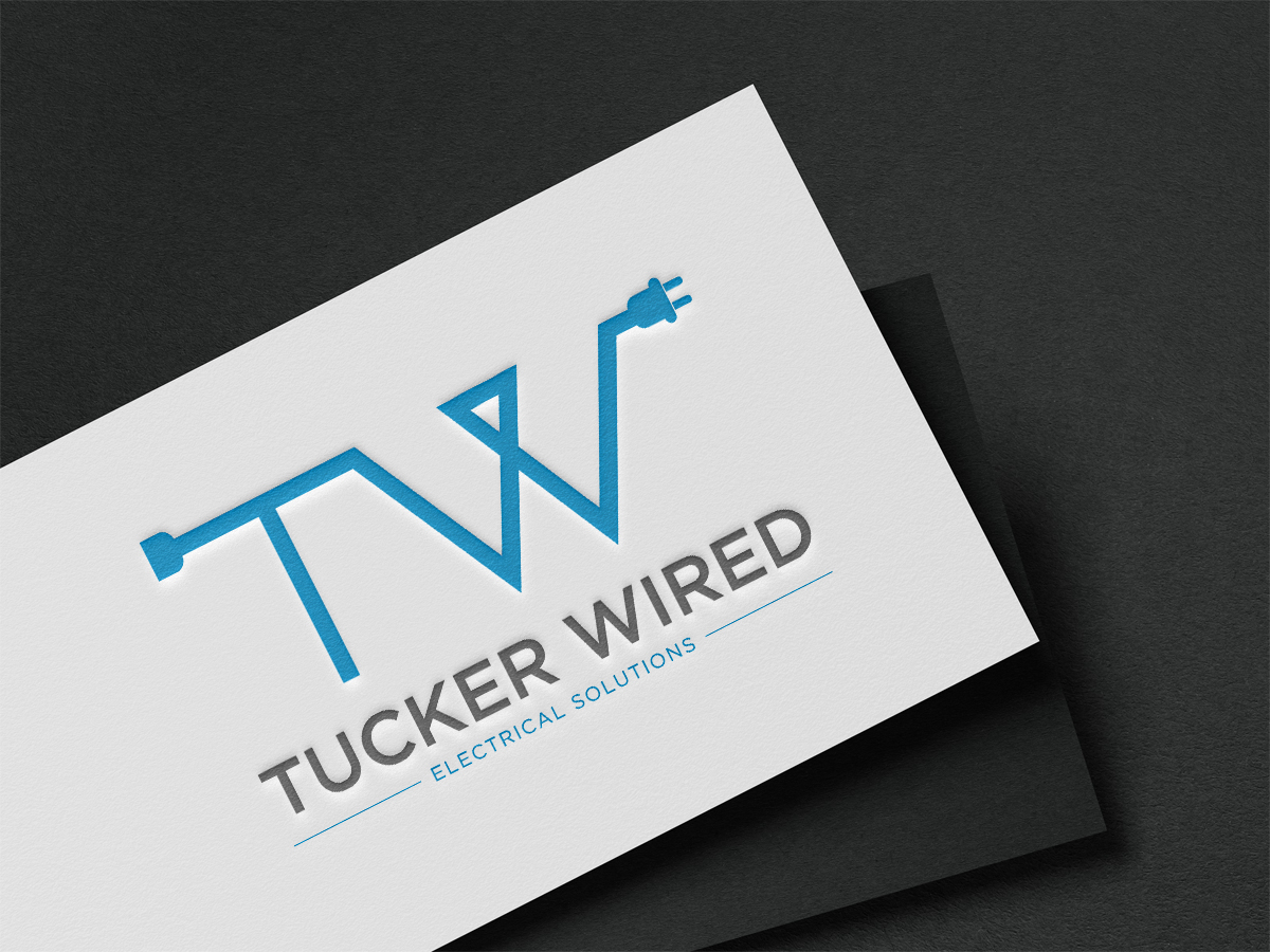Logo Design by Anamul Burhan for TUCKER WIRED ELECTRICAL SOLUTIONS  | Design #25788221