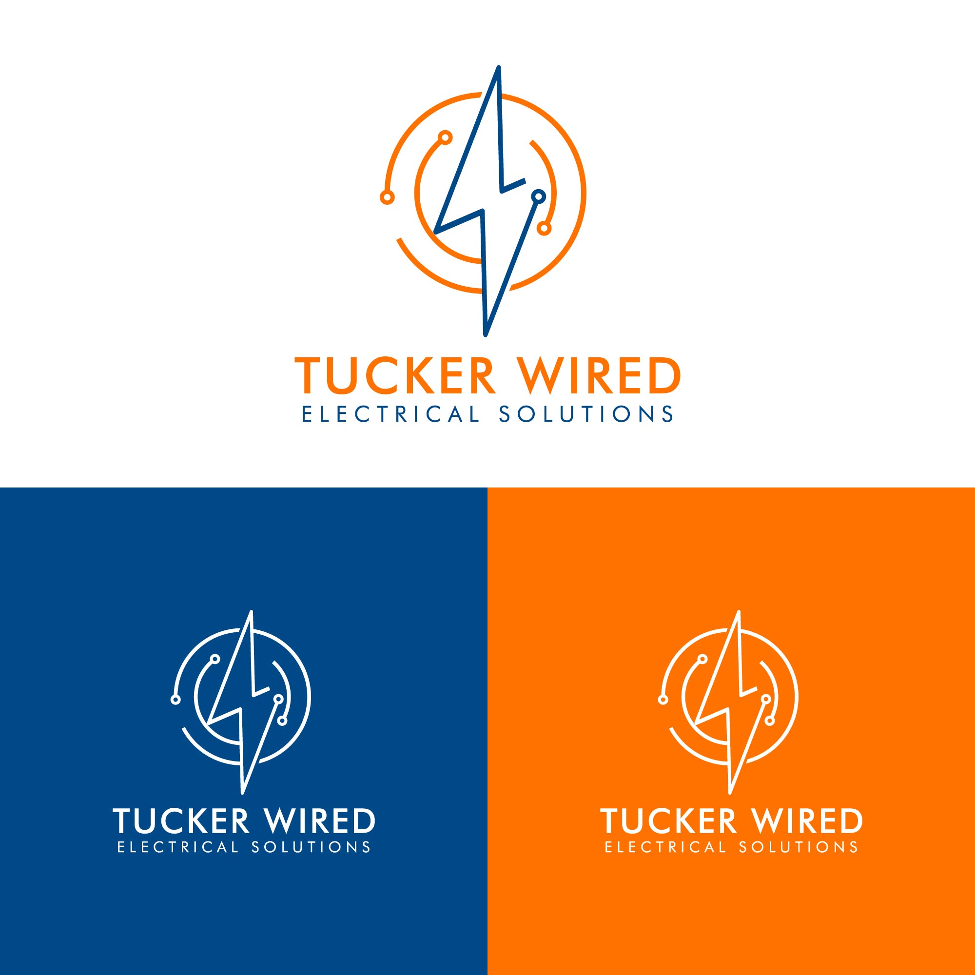 Logo-Design von kaushal 05 für TUCKER WIRED ELECTRICAL SOLUTIONS  | Design #25790199