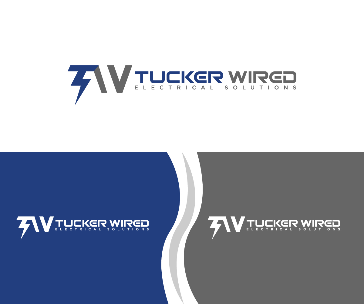 Logo Design by fauzan harun for TUCKER WIRED ELECTRICAL SOLUTIONS  | Design #25789085