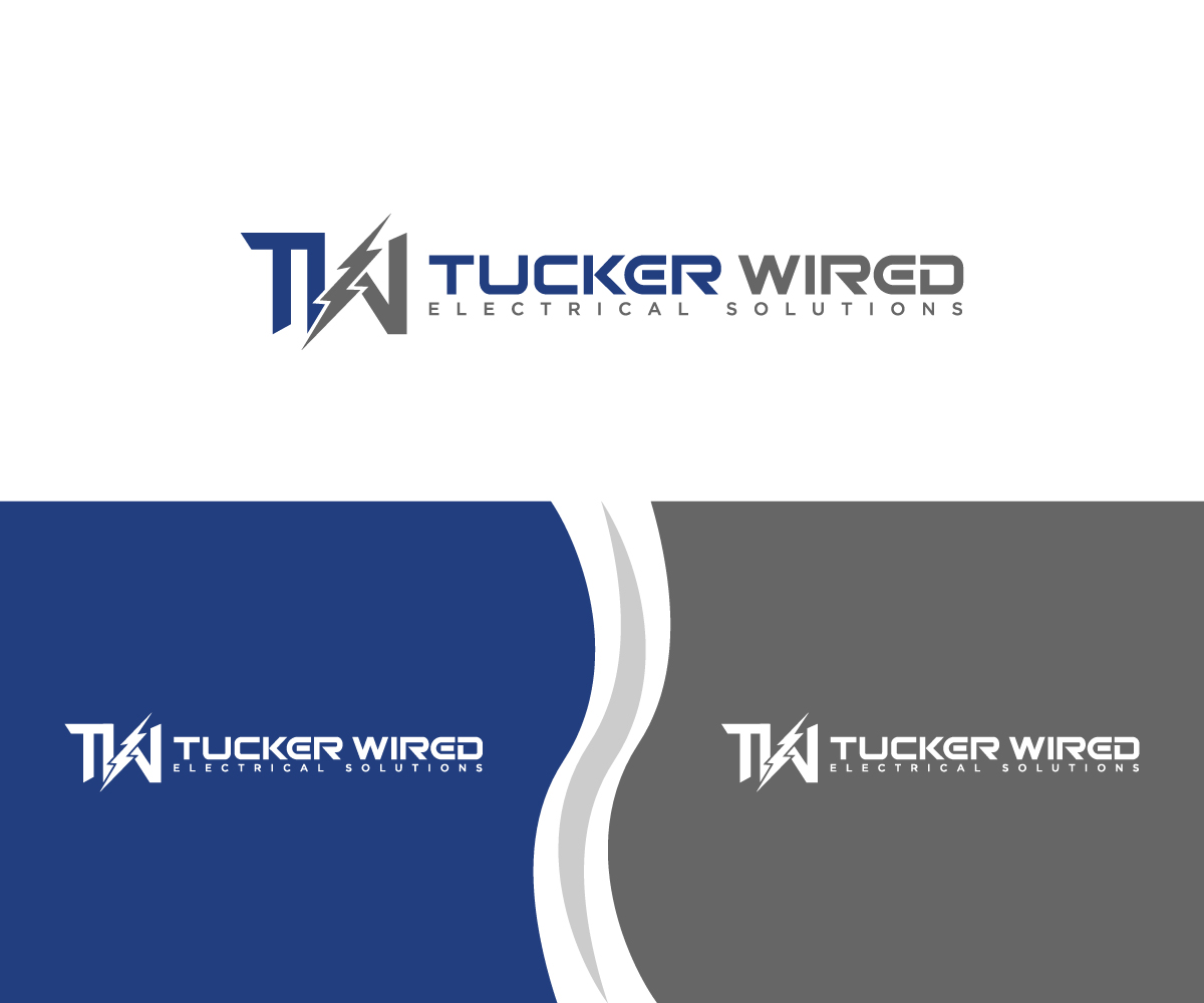 Logo Design by fauzan harun for TUCKER WIRED ELECTRICAL SOLUTIONS  | Design #25789086