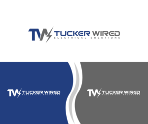 Logo Design by fauzan harun for TUCKER WIRED ELECTRICAL SOLUTIONS  | Design: #25789087