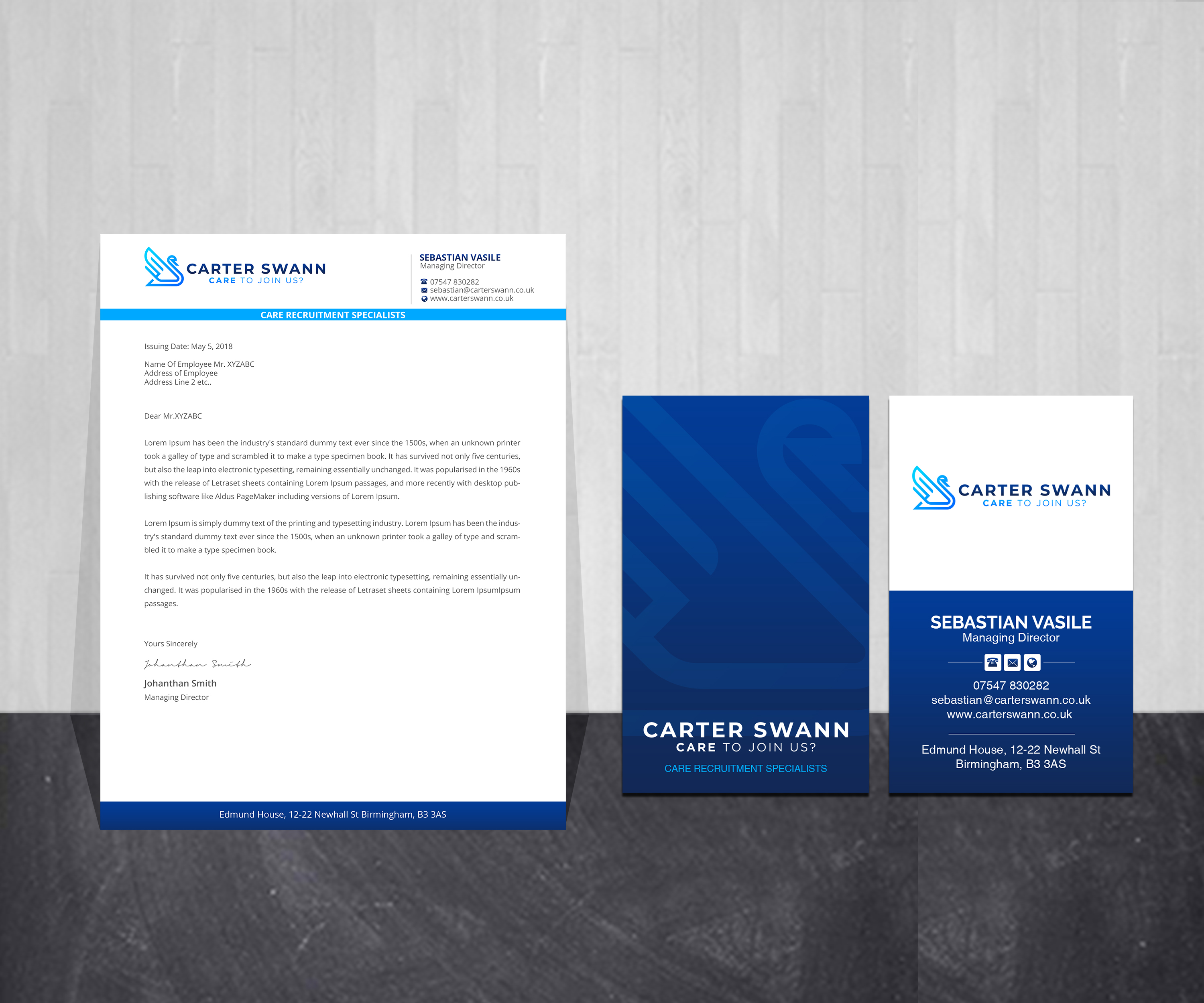 Stationery Design by Creations Box 2015 for this project | Design #25798949