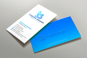 Business Cards + Flyer + Letterhead for Care Recruitment Agency | Schreibwaren-Design von R.design