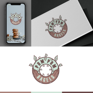 Pom Pom Bagels | Logo Design by ICKE
