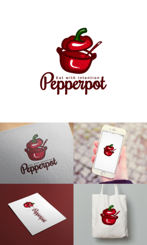 Pepperpot, Eat with Intention... | Diseño de Logo por NineOwl