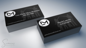 Un couple investisseurs immobiliers | Visitenkarten-Design von InkThink by Scaurus