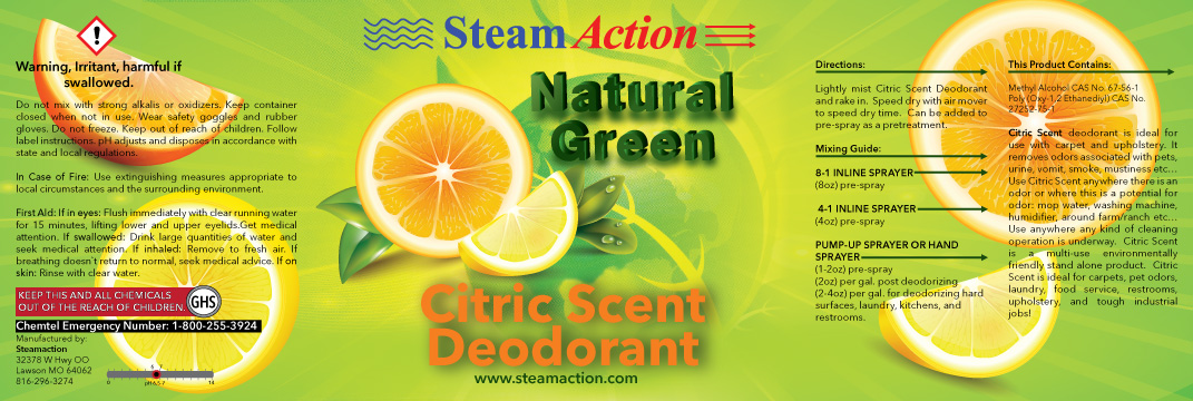 Label Design by nancyy for STEAMACTION INTERNATIONAL INC | Design #25811229