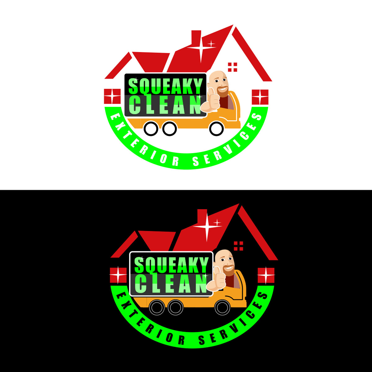 Logo Design by Aaaron for Squeaky Clean Exterior Services  | Design #25796559