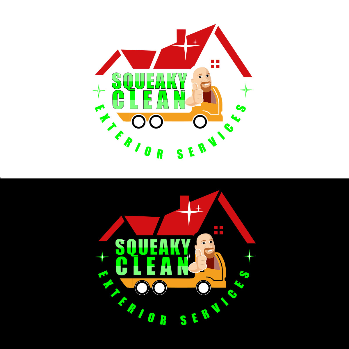 Logo Design by Aaaron for Squeaky Clean Exterior Services  | Design #25796723