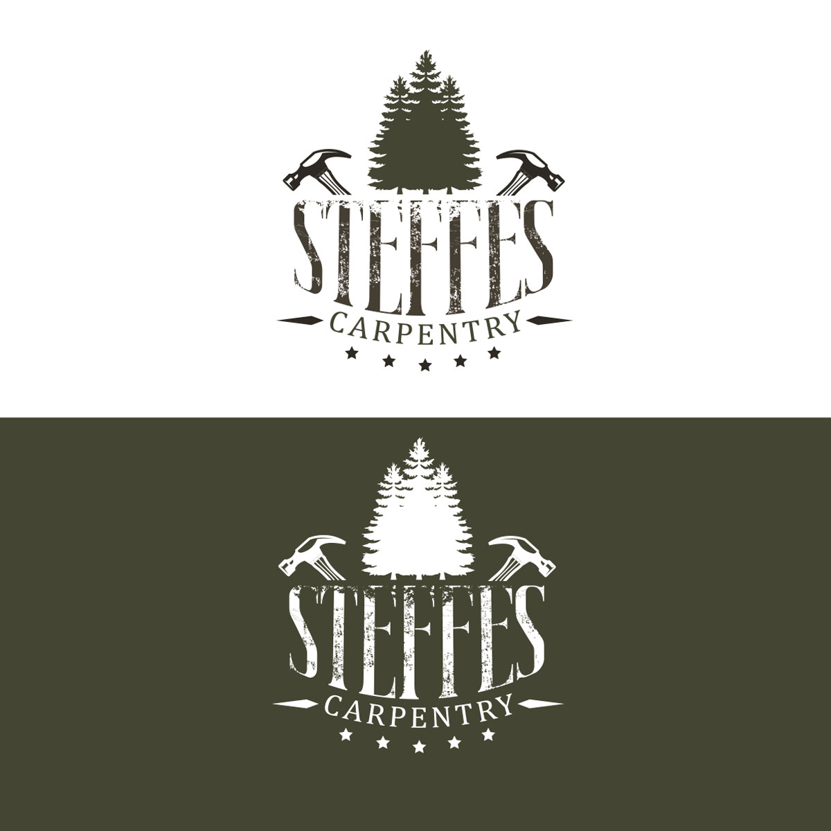 Logo Design by Aaaron for Steffes Carpentry | Design #25830348