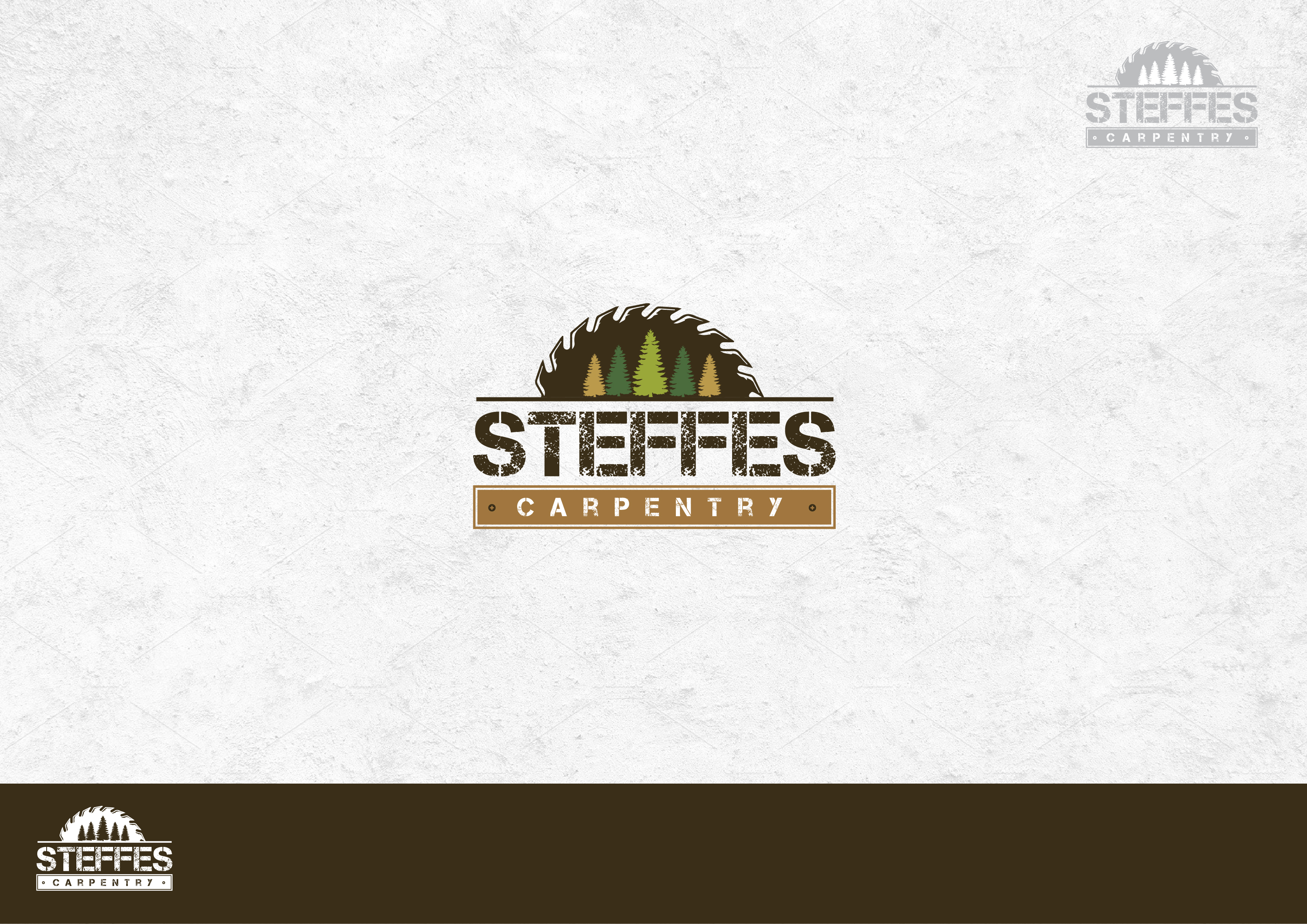 Logo Design by dm.design for Steffes Carpentry | Design #25791648