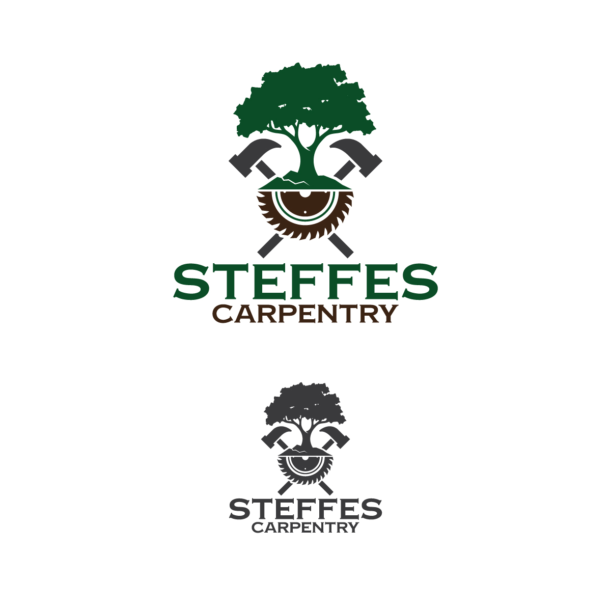 Logo Design by Graphic Bricks for Steffes Carpentry | Design #25794702
