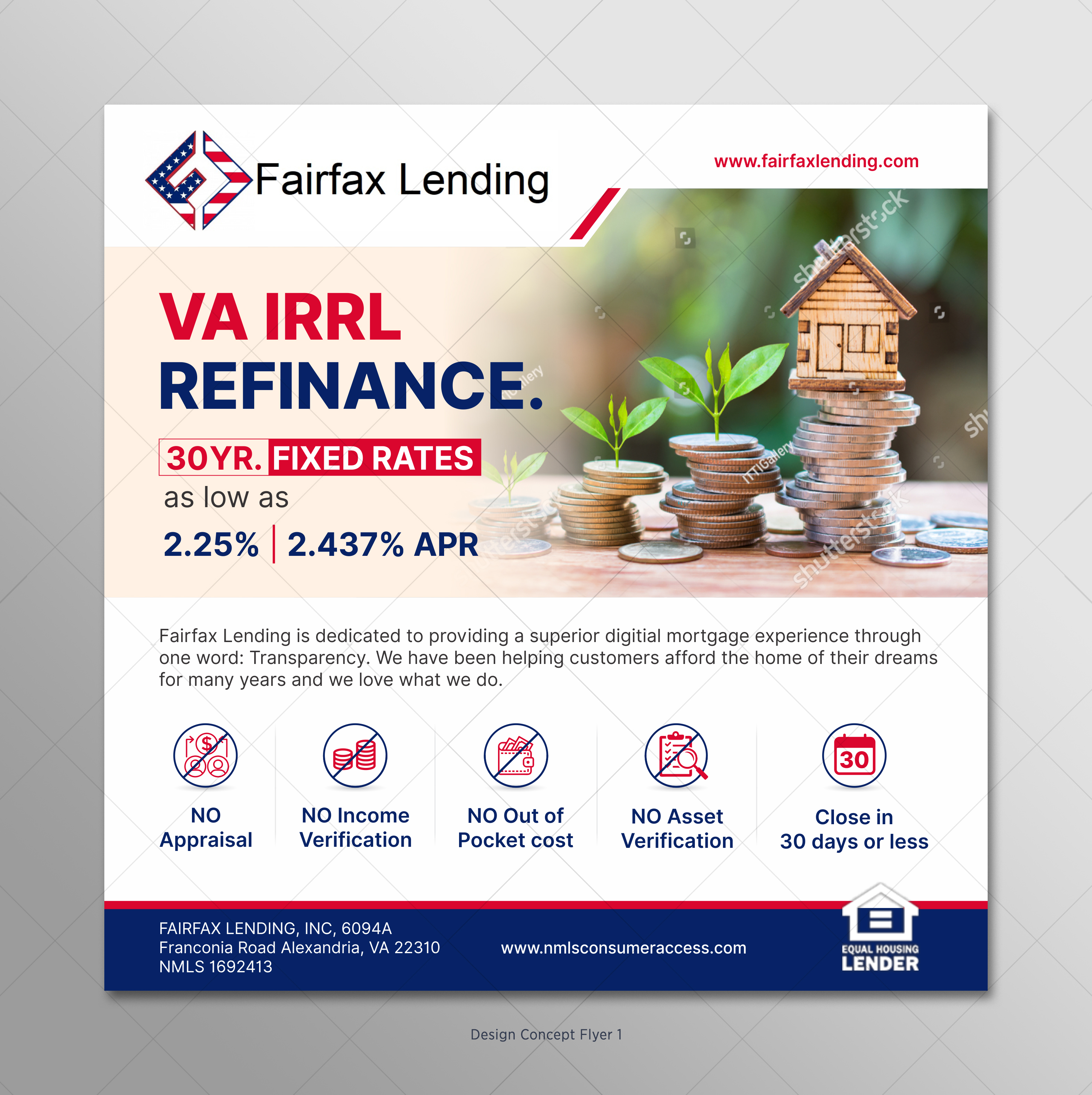 Grafik-Design von D Creative für Fairfax Lending, Inc. | Design #25795344