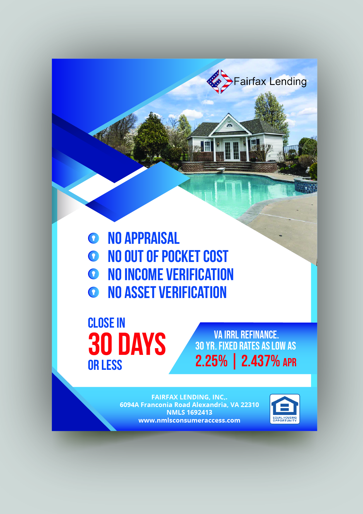 Diseño Gráfico por oasegrafis para Fairfax Lending, Inc. | Diseño #25791743