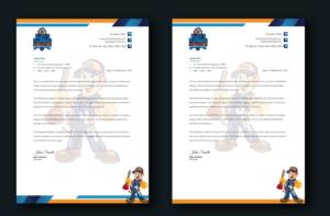 Letterhead Design by Shamim_Design for www.blueysplumbing.com.au | Design: #25849883