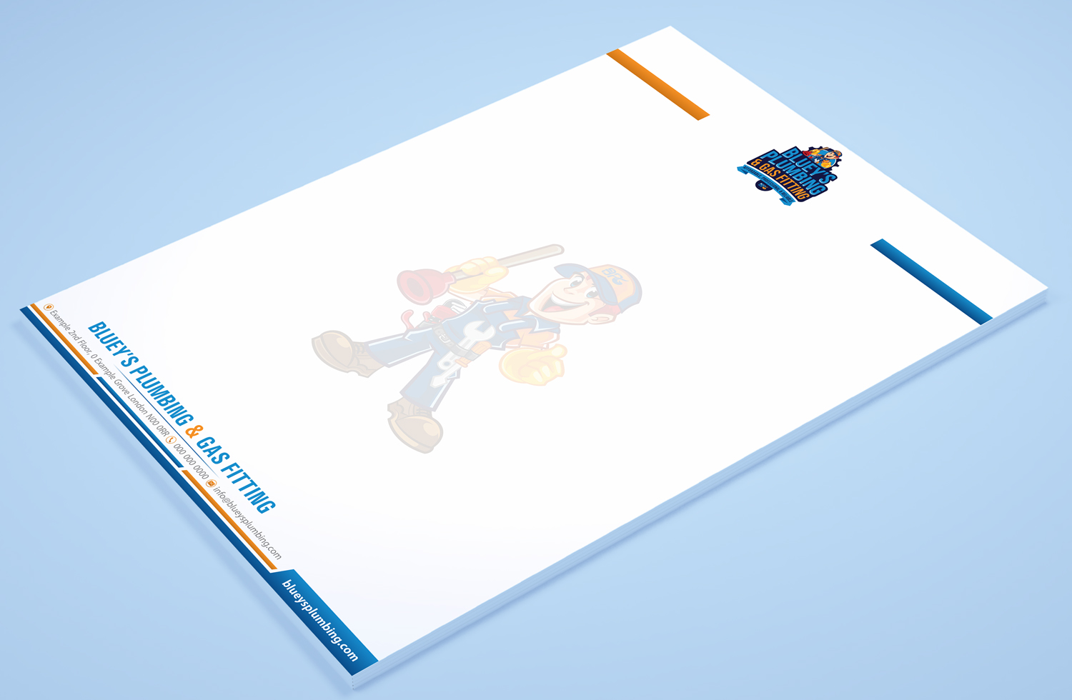 Diseño de Membrete por Petter Goms para www.blueysplumbing.com.au | Diseño #25851870