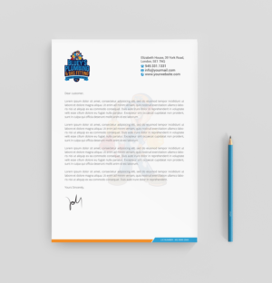 Letterhead Design by R.design for www.blueysplumbing.com.au | Design: #25849536
