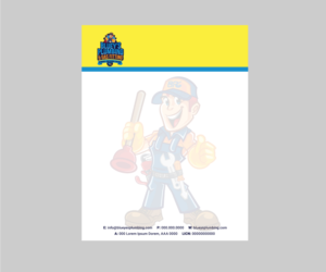 Letterhead Design by sammovilka for www.blueysplumbing.com.au | Design: #25849970