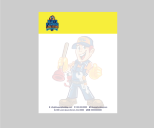 Letterhead Design by sammovilka for www.blueysplumbing.com.au | Design: #25849979