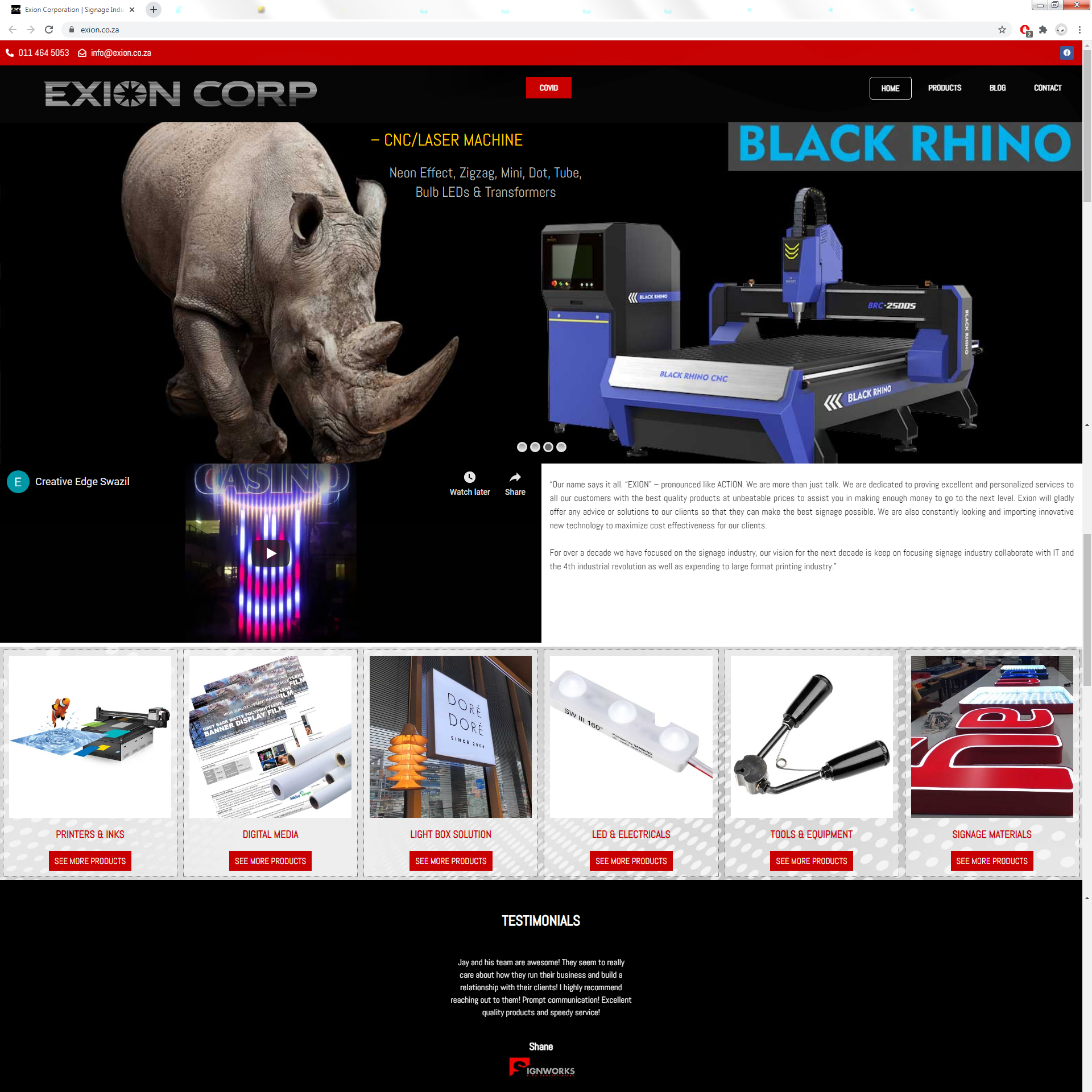 Logo Design by Oleksandr Tovarkov for EXION CORP | Design #25822270