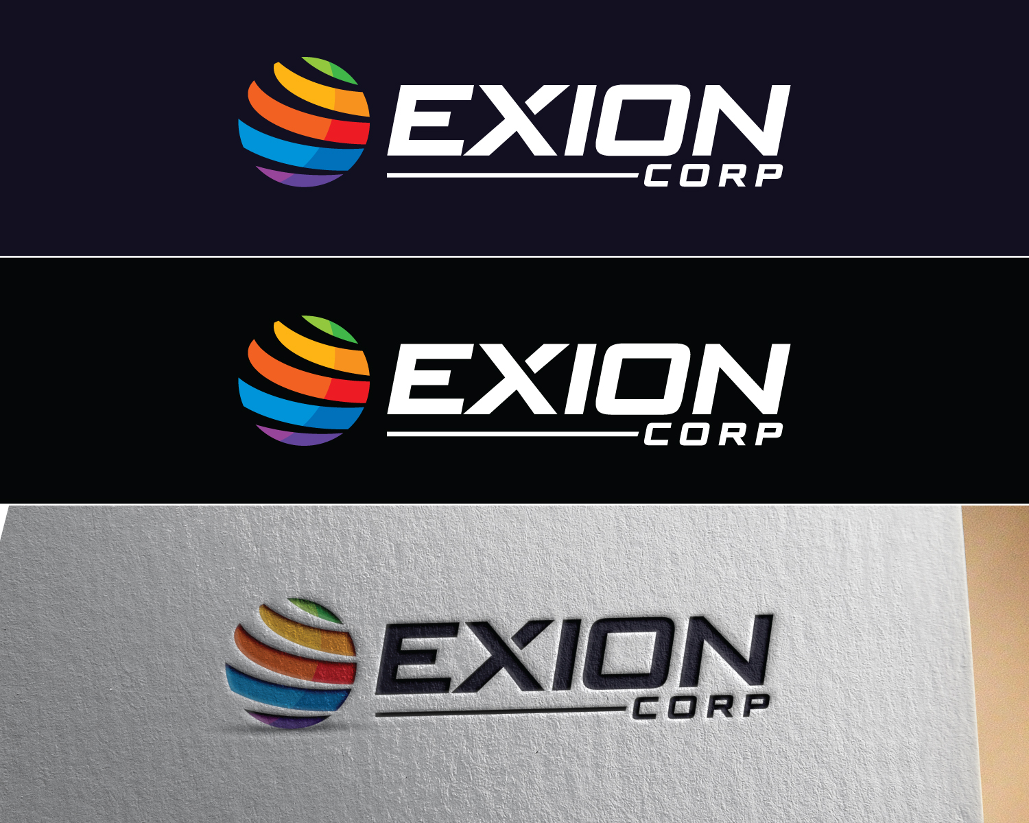 Logo Design by Atec for EXION CORP | Design #25802043