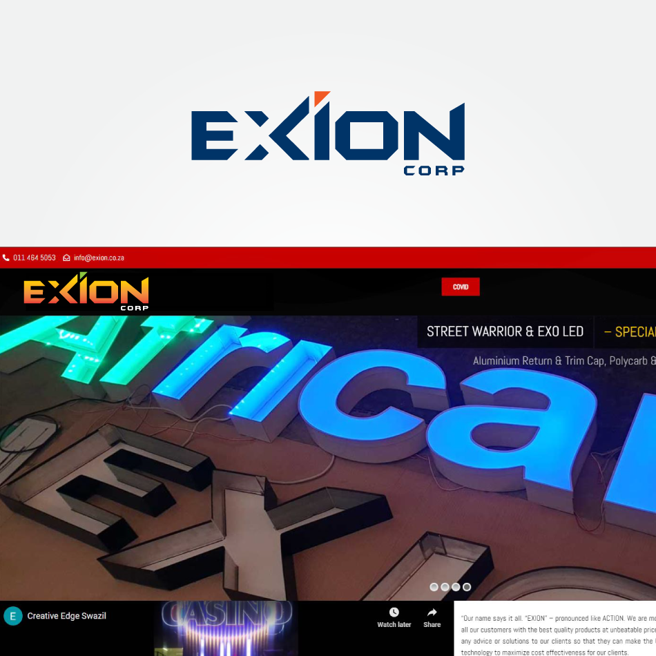 Logo-Design von GraySource für EXION CORP | Design #25909269