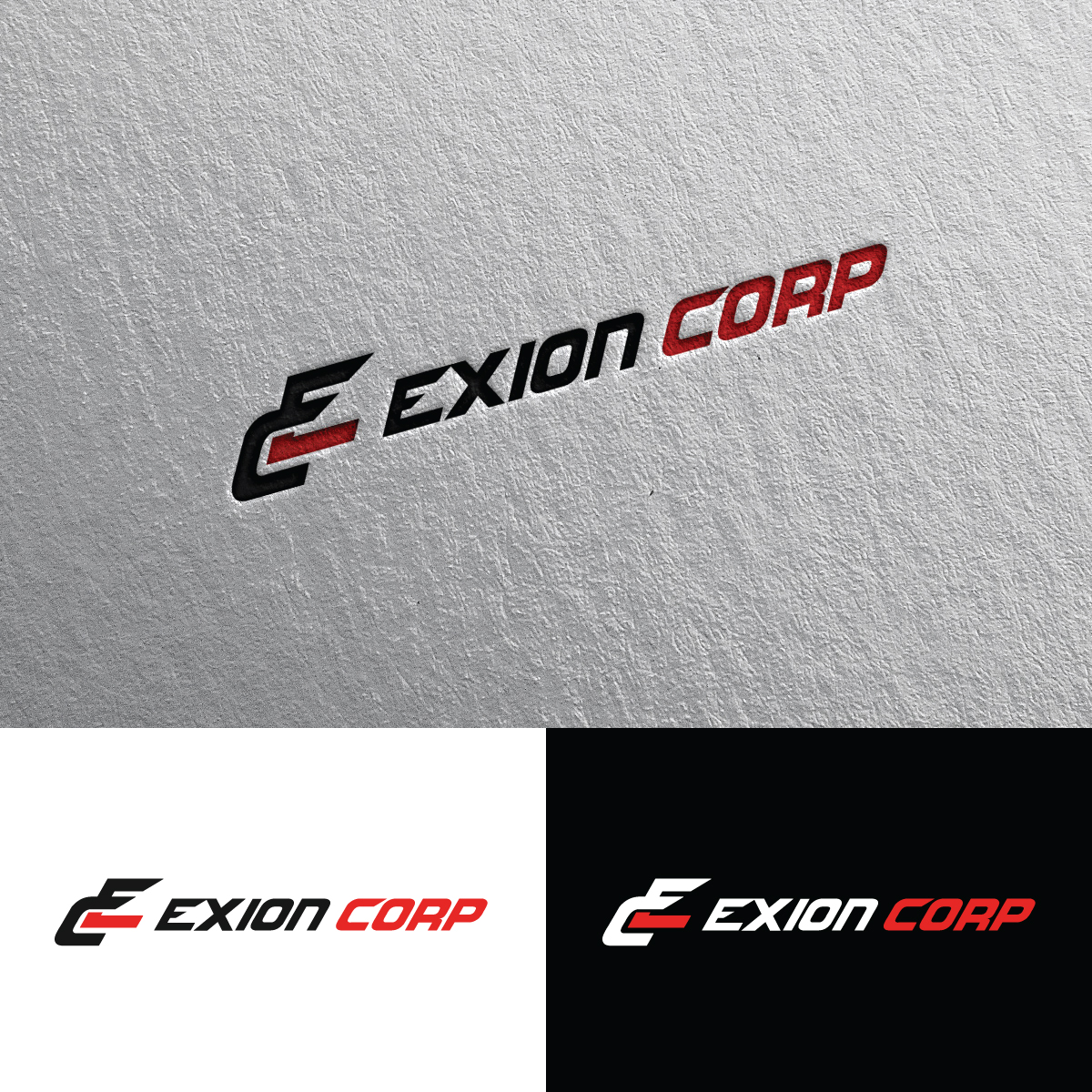 Logo Design by Rii for EXION CORP | Design #25795654