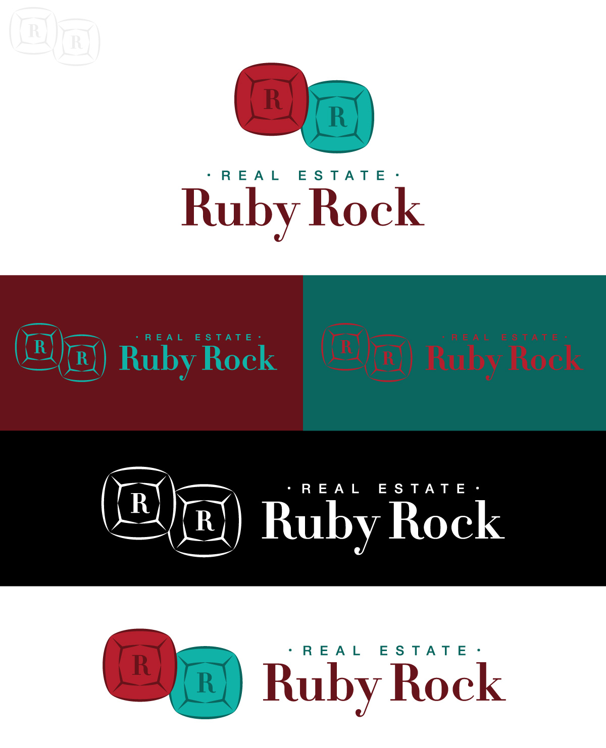 Diseño de Logo por SpaGGy para Ruby Rock Real Estate | Diseño #25793978