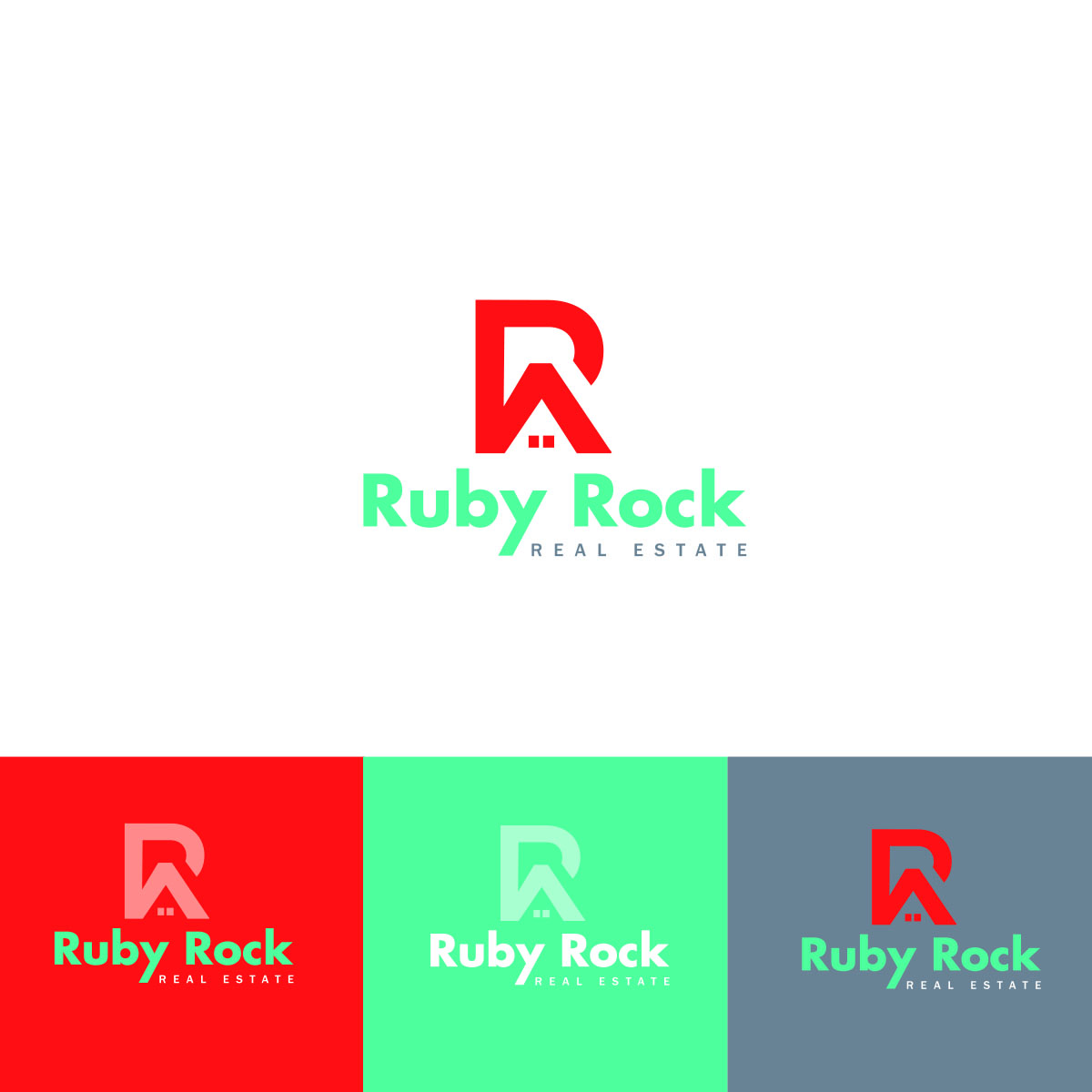 Diseño de Logo por Aaaron para Ruby Rock Real Estate | Diseño #25792781