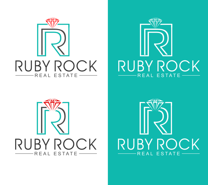 Diseño de Logo por coolbizzsolution2014 para Ruby Rock Real Estate | Diseño #26971278
