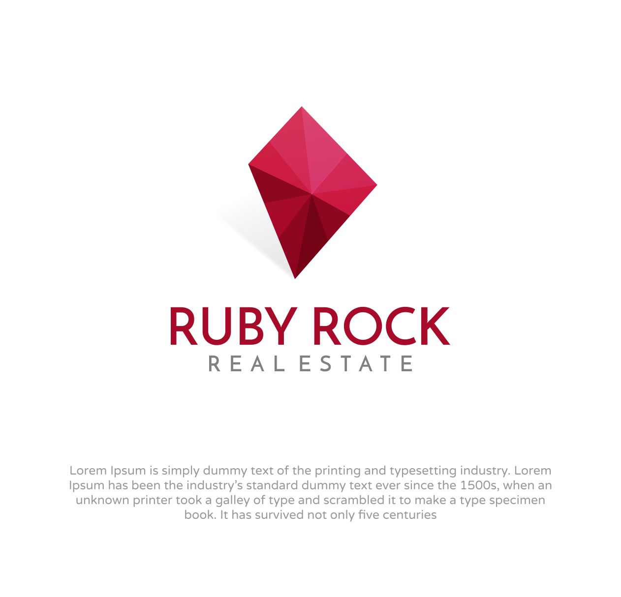 Logo Design by Liyana for Ruby Rock Real Estate | Design #25793788