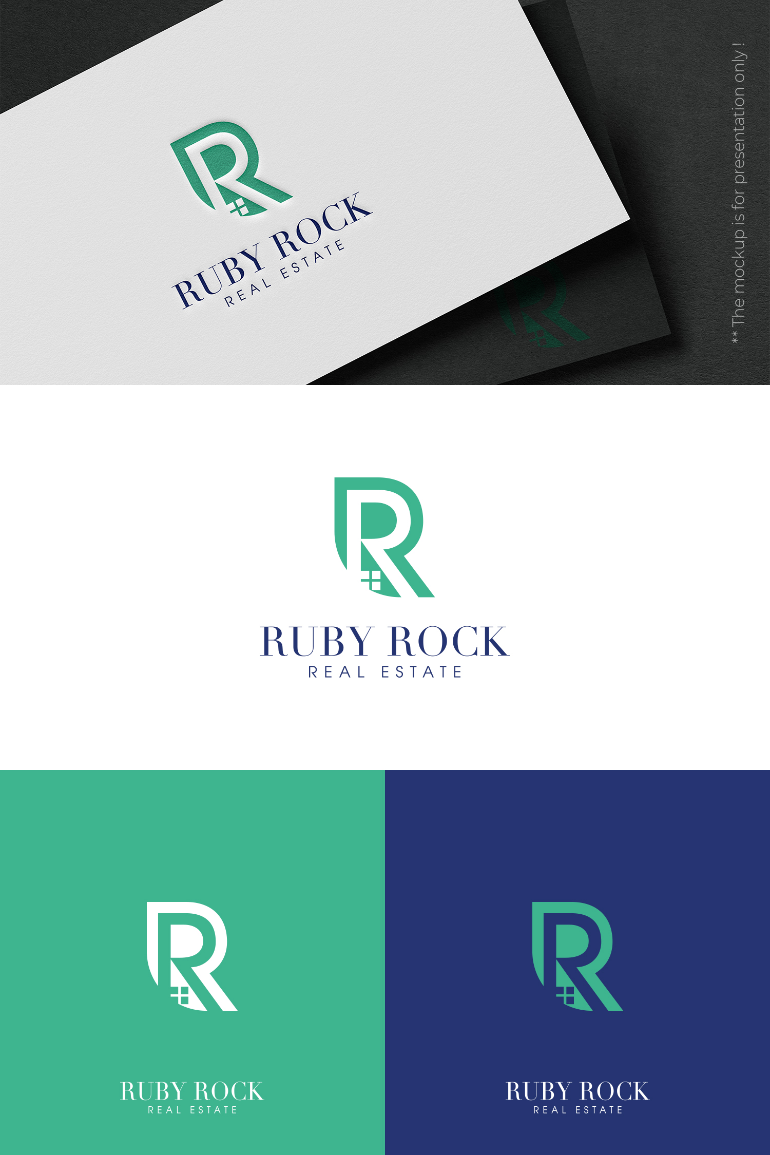 Logo Design by designbysy for Ruby Rock Real Estate | Design #25792714
