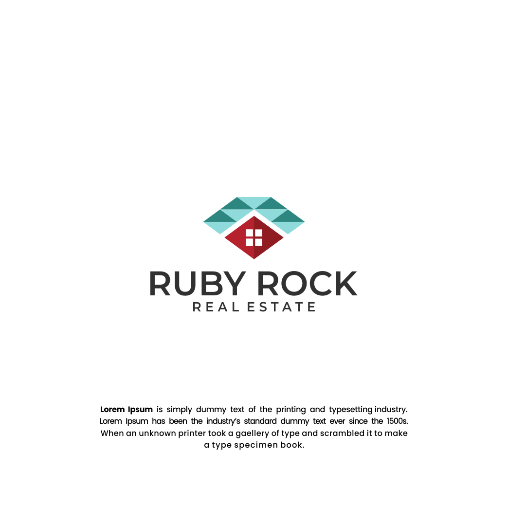 Logo Design by A N F 375 for Ruby Rock Real Estate | Design #25793028