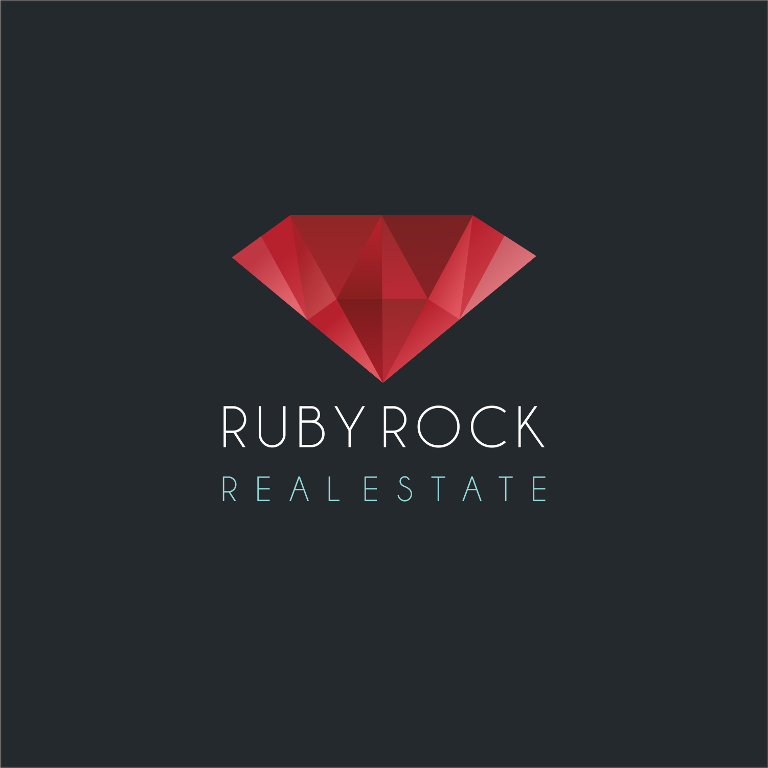 Logo Design by ThiagoB for Ruby Rock Real Estate | Design #25795945