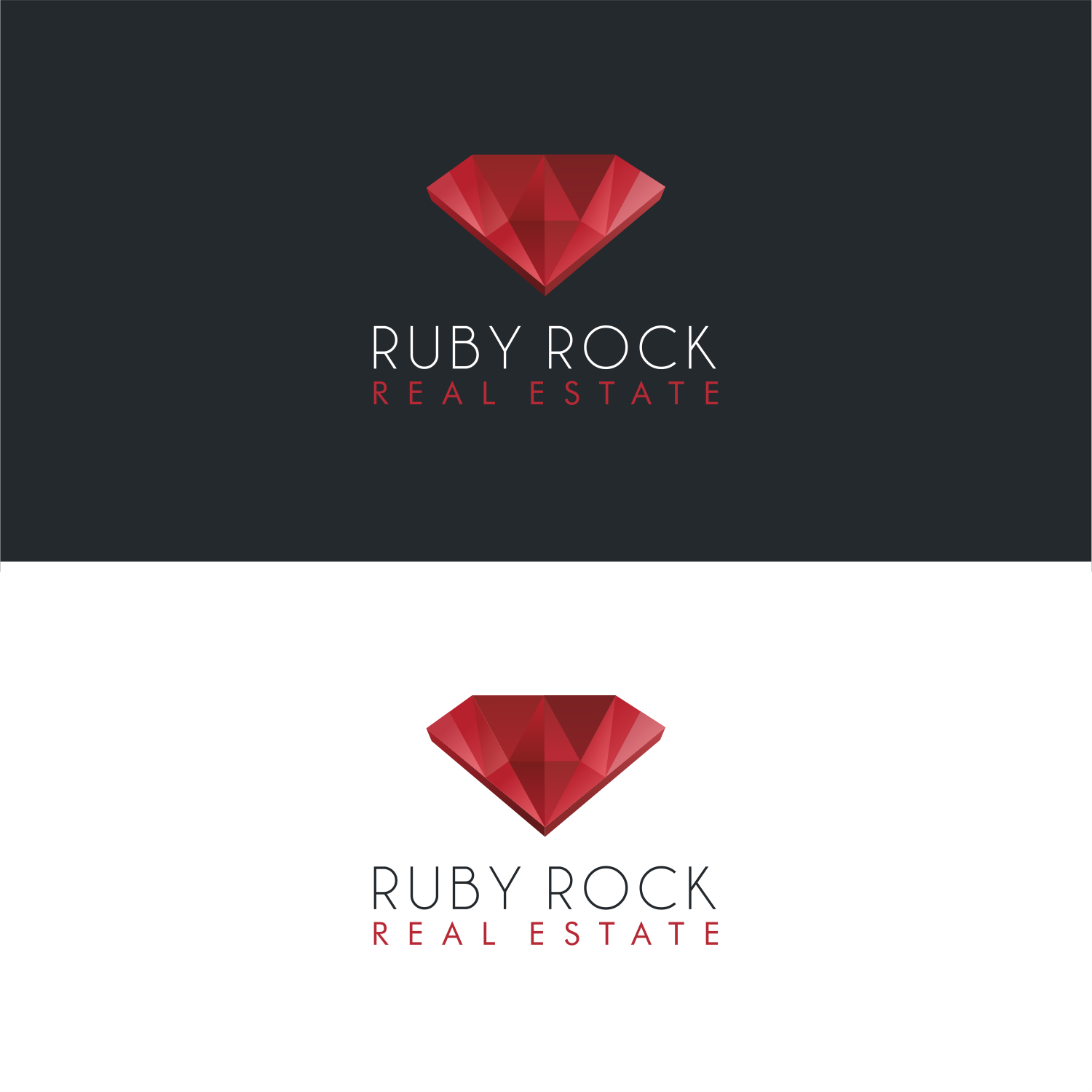 Diseño de Logo por ThiagoB para Ruby Rock Real Estate | Diseño #26972502