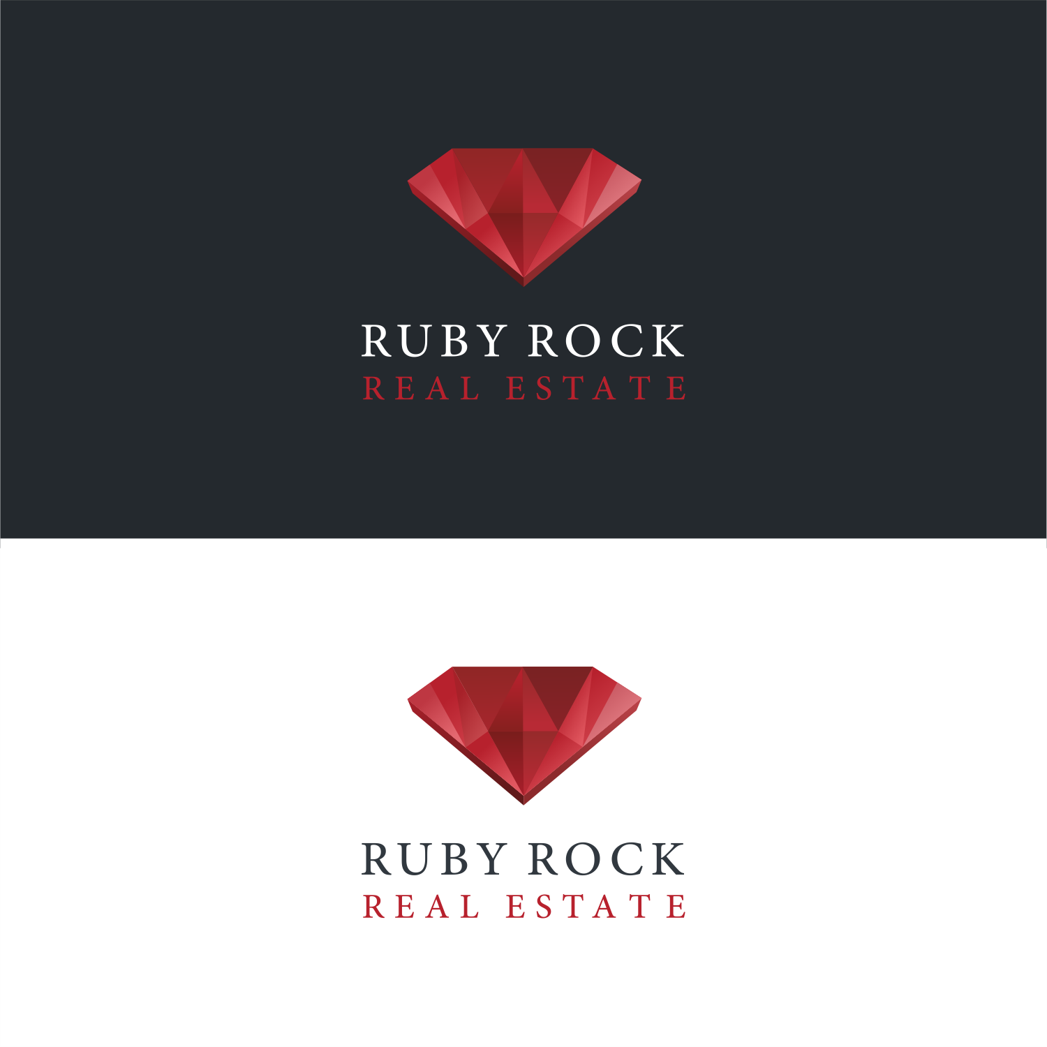 Logo Design by ThiagoB for Ruby Rock Real Estate | Design #26972504