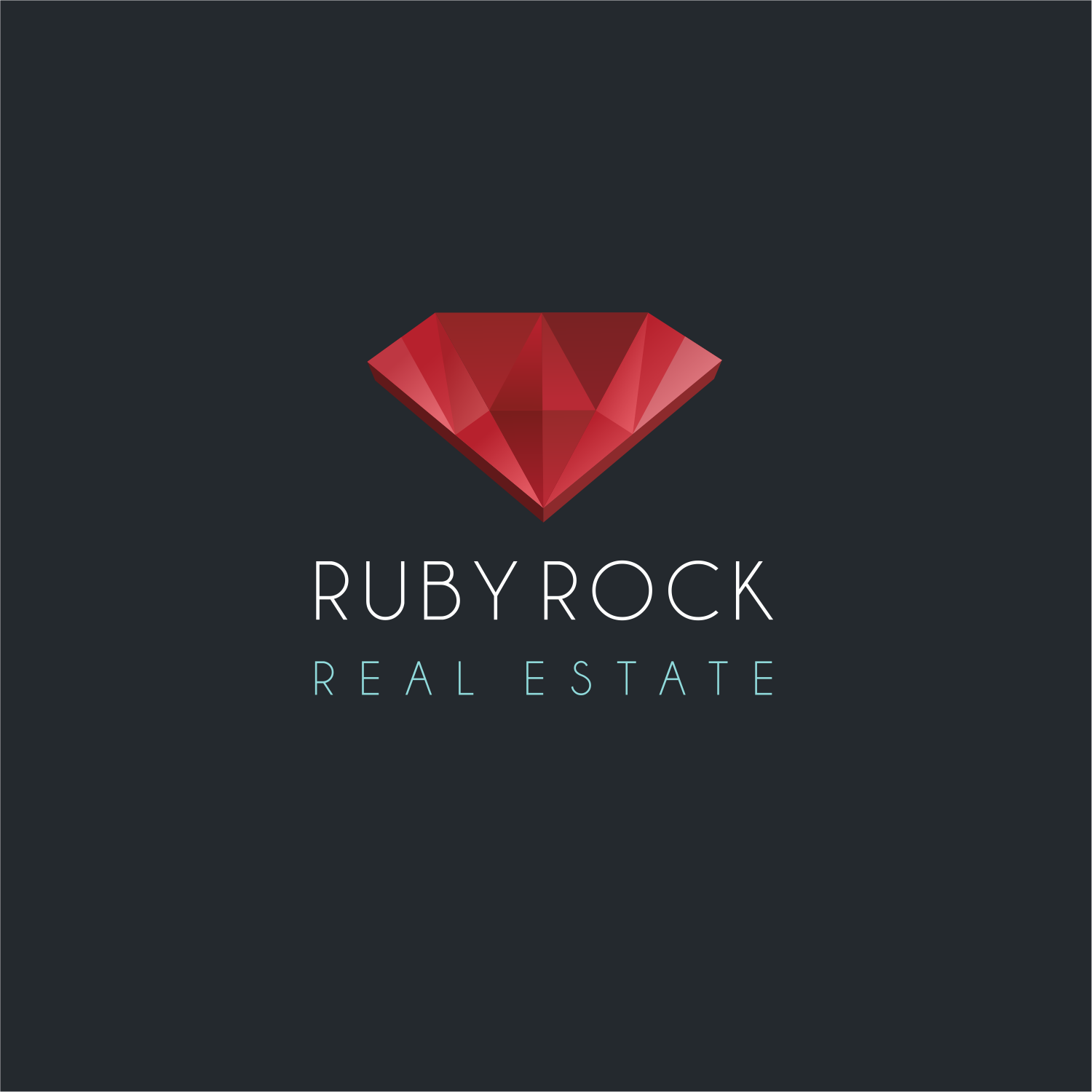 Logo Design by ThiagoB for Ruby Rock Real Estate | Design #27300133